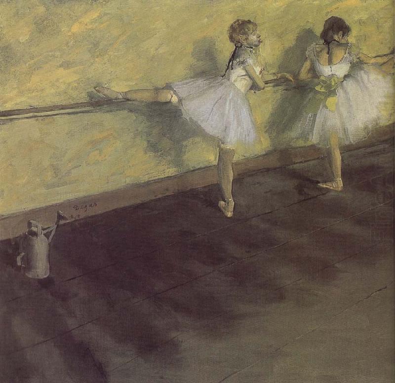 Edgar Degas ballerina being practising china oil painting image